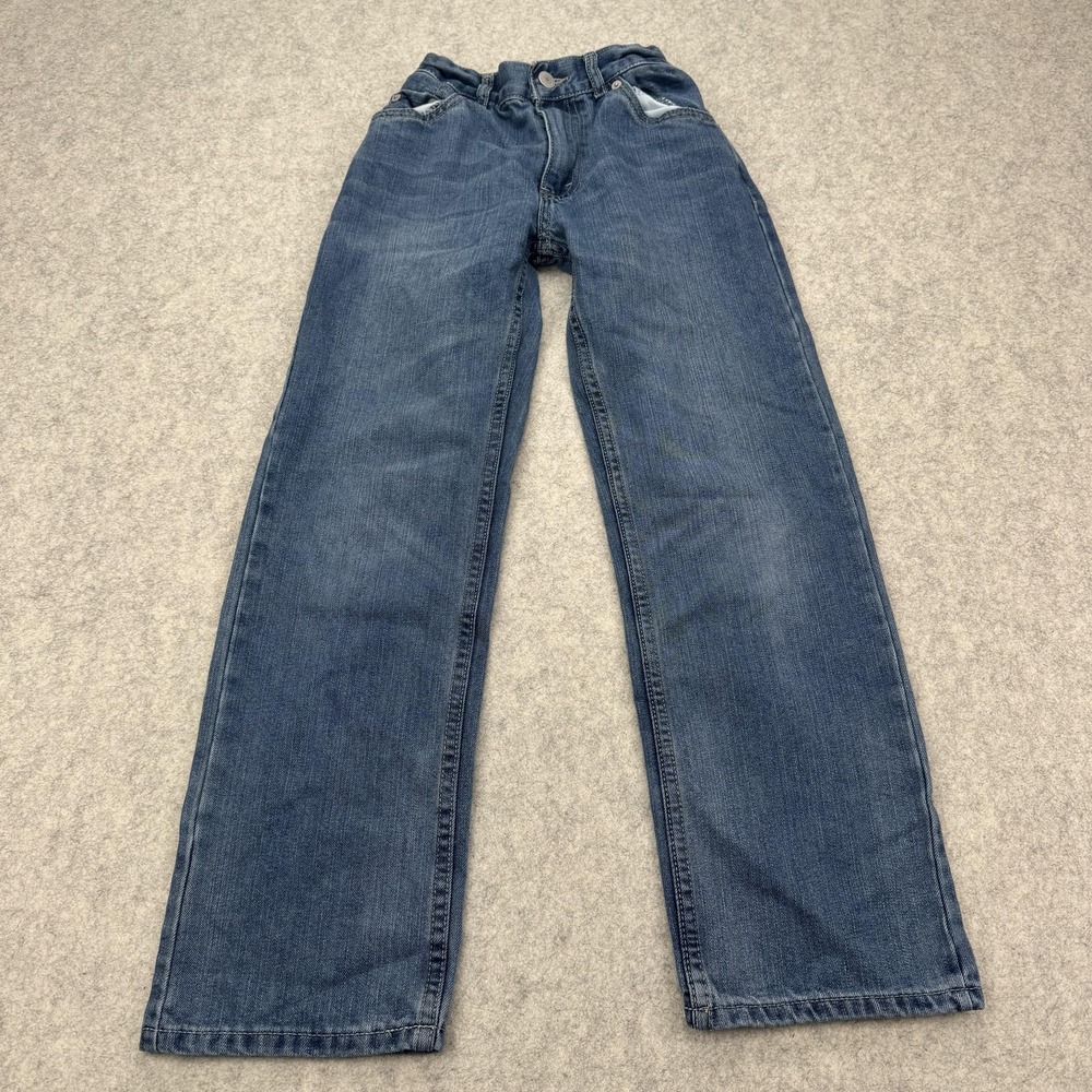 Levi's 505 Regular Kids Jeans 12 REG Blue Straight Adjustable Denim 5505-0233
